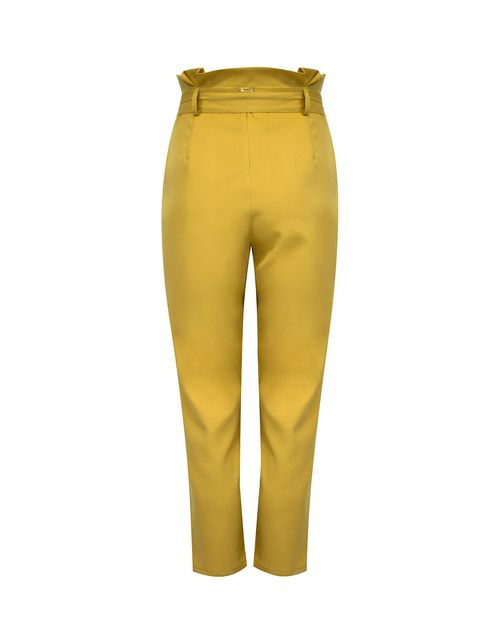 calça clochard mostarda