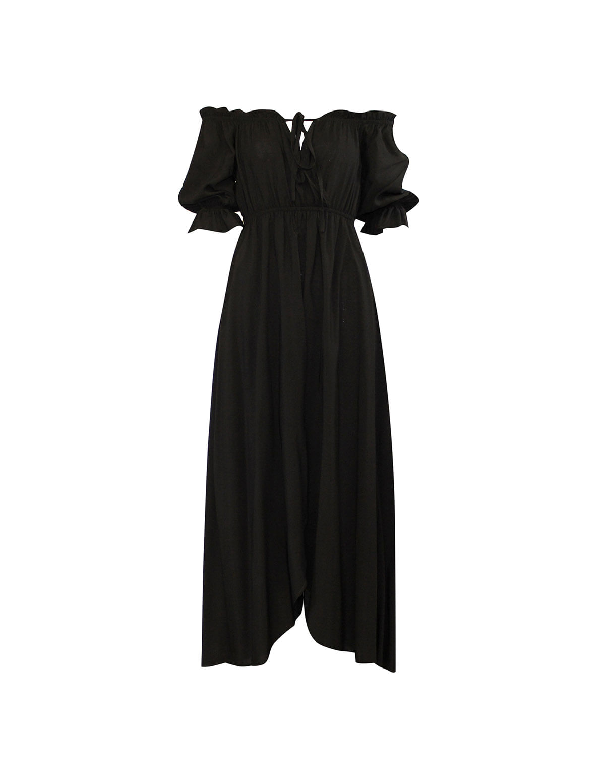 Vestido Longo Ciganinha Preto Lucyinthesky