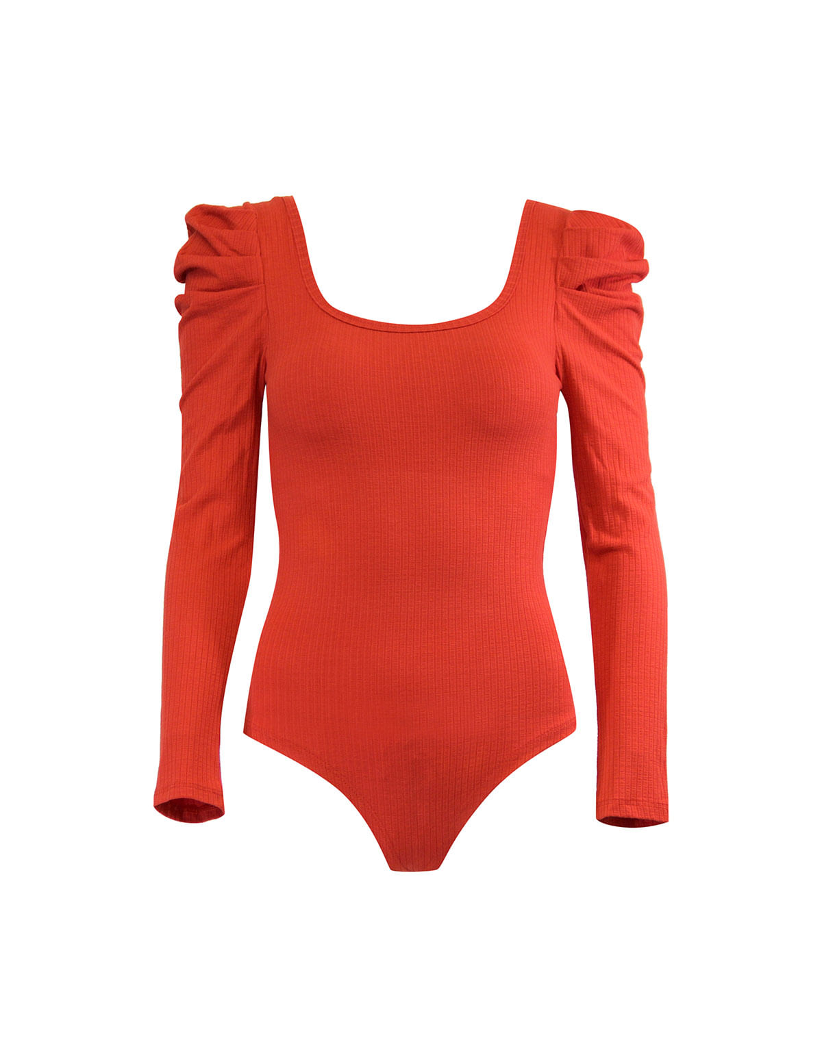 Body Manga Longa Princesa Canelada Laranja Lucyinthesky