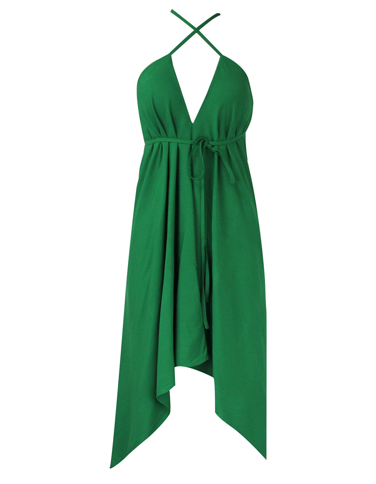 verde folha vestido