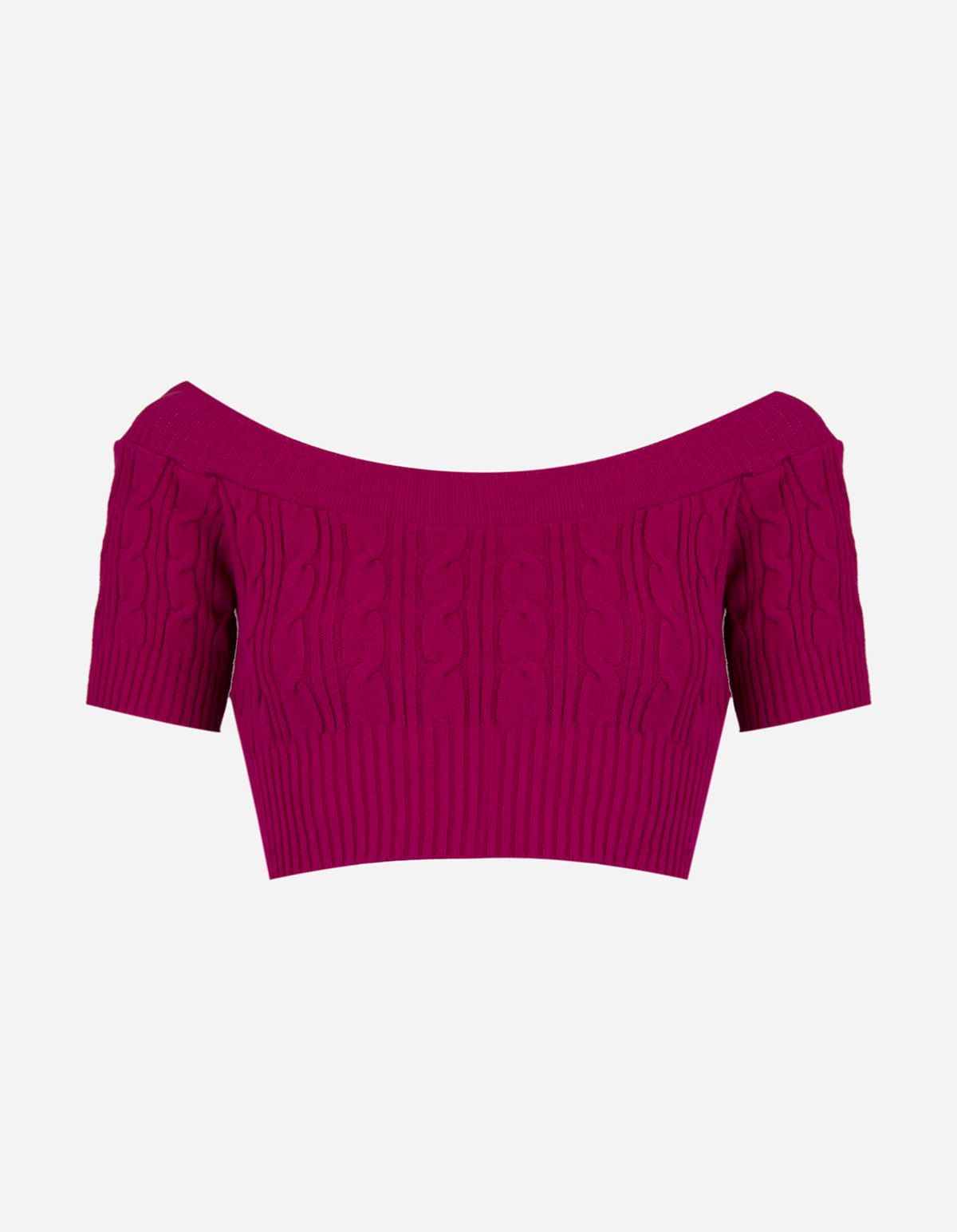 cropped tricot ombro a ombro