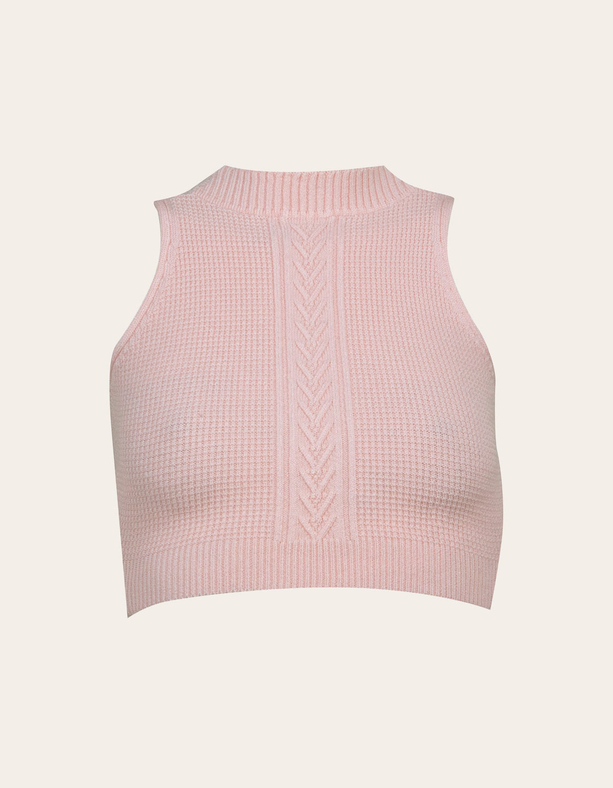 Blusa cropped cavada tricot rosa bebe - LucyintheSky